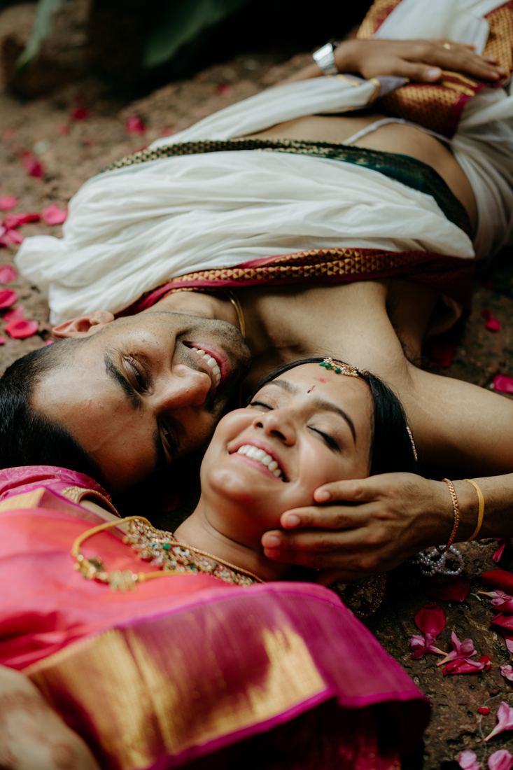 A frame from the Amrita & Karthik wedding
